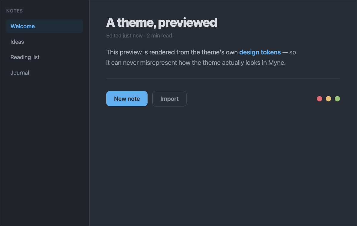 One Dark preview